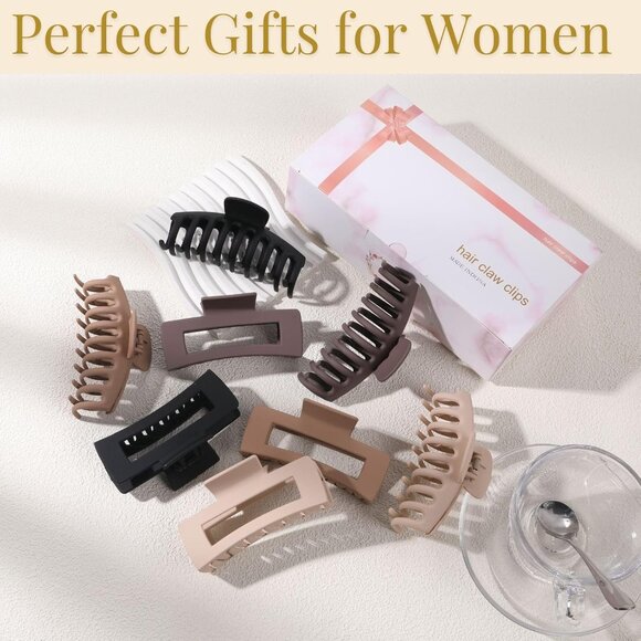 Hair Clips for Women 4.3 Inch Large Hair Claw Clips for Women Thin Thick Curly H - Picture 6 of 9